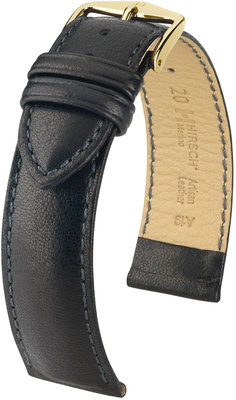 Cinturino nero in pelle Hirsch Merino M 01206150-1 (Pelle di pecora)