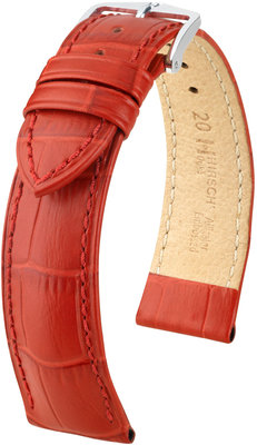 Cinturino rosso in pelle Hirsch Duke M 01028120-2 (Pelle di vitello)