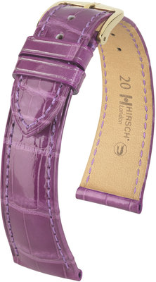Cinturino viola in pelle Hirsch London L 04307187-1 (pelle di alligatore) Hirsch selection