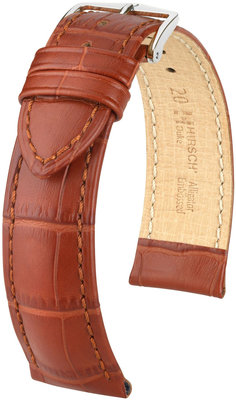 Cinturino marrone in pelle Hirsch Duke XL 01028270-2 (pelle di vitello)