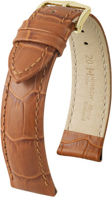 Cinturino in pelle marrone chiaro Hirsch Duke M 01028175-1 (pelle di vitello)