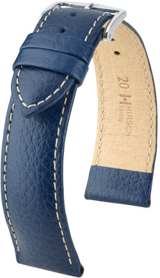 Cinturino blu in pelle Hirsch Kansas L 01502081-2 (pelle di vitello)