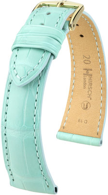Cinturino blu in pelle Hirsch London M 04307181-1 (pelle di alligatore) Hirsch selection