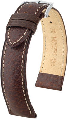 Cinturino in pelle marrone scuro Hirsch Boston L 01302010-2 (pelle di vitello)