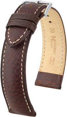 Cinturino in pelle marrone scuro Hirsch Boston M 01302110-2 (pelle di vitello)