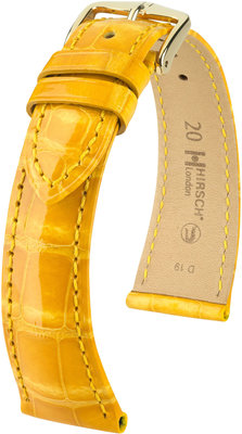 Cinturino giallo in pelle Hirsch London L 04307073-1 (pelle di alligatore) Hirsch selection