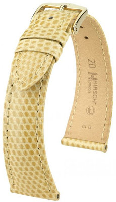 Cinturino beige in pelle Hirsch London L 04266090-1 (pelle di lucertola) Hirsch Selection