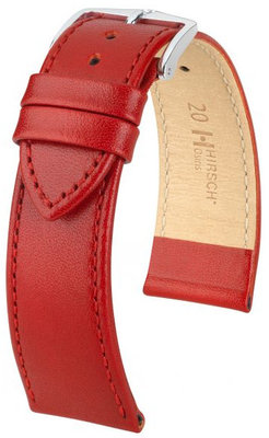 Cinturino rosso in pelle Hirsch Osiris M 03475120-2 (Pelle di vitello)
