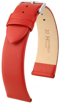 Cinturino rosso in pelle Hirsch Toronto L 03702020-2 (pelle di vitello)