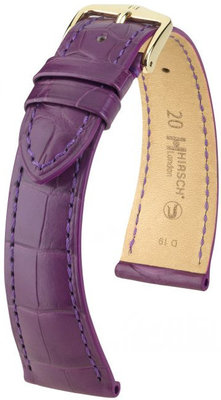 Cinturino viola in pelle Hirsch London L 04207086-1 (pelle di alligatore) Hirsch Selection
