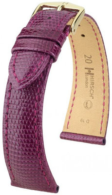 Cinturino viola in pelle Hirsch London L 04266087-1 (pelle di lucertola) Hirsch Selection