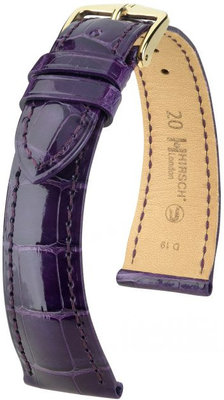 Cinturino viola in pelle Hirsch London M 04207184-1 (pelle di alligatore) Hirsch Selection