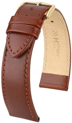 Cinturino marrone in pelle Hirsch Osiris L 03475015-1 (pelle di vitello)