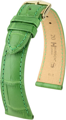 Cinturino verde in pelle Hirsch London L 04207042-1 (pelle di alligatore) Hirsch Selection