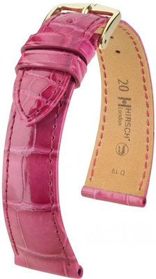 Cinturino rosa in pelle Hirsch London L 04307024-1 (pelle di alligatore) Hirsch Selection