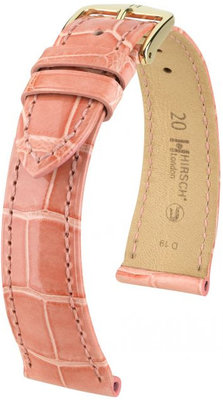 Cinturino rosa in pelle Hirsch London M 04207123-1 (pelle di alligatore) Hirsch Selection