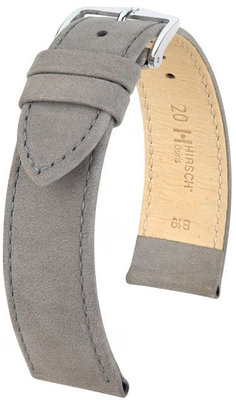 Cinturino grigio in pelle Hirsch Osiris M 03433130-2 (pelle di vitello)