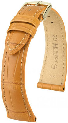 Cinturino in pelle marrone chiaro Hirsch London M 04207175-1 (pelle di alligatore) Hirsch Selection