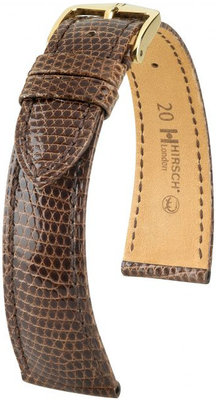 Cinturino in pelle marrone scuro Hirsch London L 04266010-1 (pelle di lucertola) Hirsch Selection