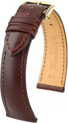 Cinturino in pelle marrone scuro Hirsch Siena M 04202110-1 (Pelle di vitello)