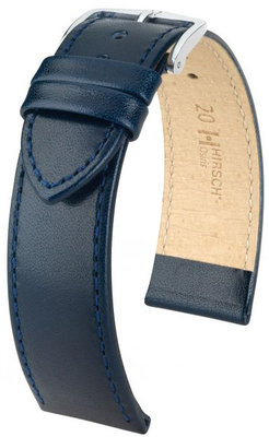 Cinturino in pelle blu scuro Hirsch Osiris L 03475080-2 (pelle di vitello)
