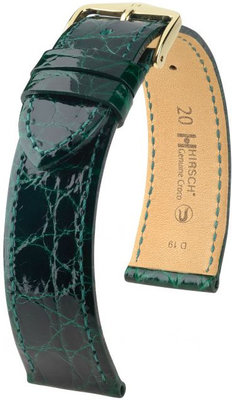 Cinturino verde in pelle Hirsch Genuine Croco L 01808040-1 (Pelle di coccodrillo) Hirsch Selection