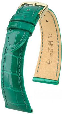 Cinturino verde in pelle Hirsch London L 04207040-1 (pelle di alligatore) Hirsch Selection