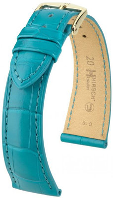 Cinturino verde in pelle Hirsch London L 04207083-1 (pelle di alligatore) Hirsch Selection