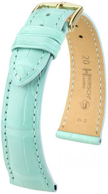 Cinturino verde in pelle Hirsch London M 04207181-1 (pelle di alligatore) Hirsch Selection