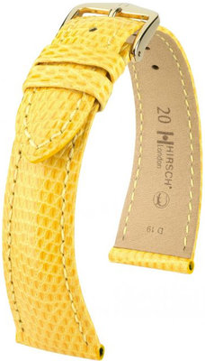 Cinturino giallo in pelle Hirsch London L 04266072-1 (pelle di lucertola) Hirsch Selection