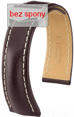 Cinturino in pelle marrone scuro Hirsch Navigator 07002410-2 (pelle di vitello)