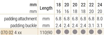 cinturino in pelle Hirsch Navigator 07002470-2, marrone, vitello, lunghezza L