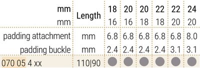 cinturino in pelle Hirsch Navigator 07005450-0, nero, pelle di squalo, lunghezza L, Quick Release