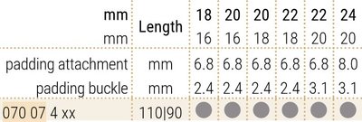 cinturino in pelle Hirsch Navigator 07007417-2, marrone, pelle di alligatore, lunghezza L