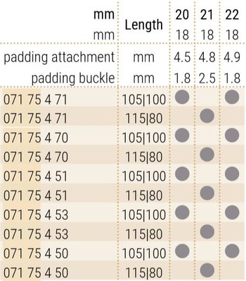 cinturino in pelle Hirsch Voyager 07175470-2, marrone, vitello, lunghezza L