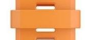 passante in silicone Garmin (per QuickFit 26), orange, 4 pezzi
