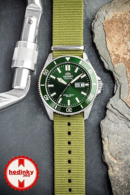 cinturino in nylon Ricardo Kronplatz, verde, NATO
