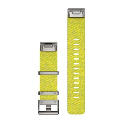 Cinturino in nylon Garmin 22mm (per Garmin Fenix 8/7/6 (47mm), Epix 2 ecc.), giallo, QuickFit, 010-12738-23