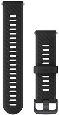 Cinturino Garmin Forerunner 745, in silicone, nero, fibbia nera