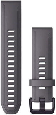 Silikonový řemínek Garmin 20mm, Shale Grey, Quick Fit, 010-13011-00