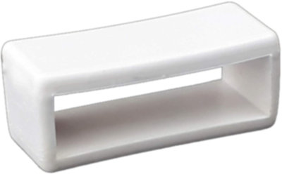 Passante bianco in silicone per orologi