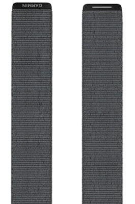 Cinturino Garmin UltraFit 26mm, in nylon, grigio (Fenix 7X/6X/5X, Tactix, ecc.)