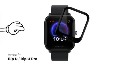 Vetro protettivo 3D Mosh Tempered Glass Protector 0.5mm per Amazfit Bip U / Bip U Pro