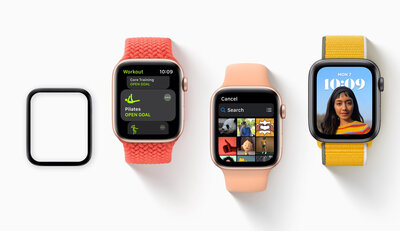 Vetro protettivo 3D Mosh Tempered Glass Protector 0.5mm per Apple Watch Series 4/5/6/SE 40mm