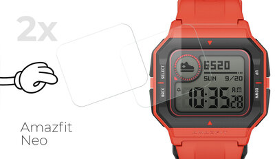 Vetro protettivo Mosh Tempered Glass Protector 0.3mm per Amazfit Neo (2pz)
