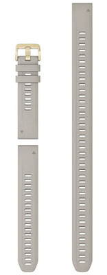 cinturino in silicone Garmin 20mm (per Garmin Fenix 8/7S/6S (43mm), ecc.), grigio, QuickFit, + parte estesa, 010-13027-00