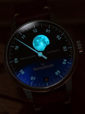 MeisterSinger Stratoscope Automatic Moon Phase Date ST982_SVSL02