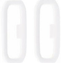 Garmin Kit, Keeper, Fenix 6S, White (passante bianco per cinturino di Fenix 6S, 2pz)