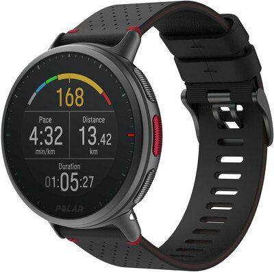 Polar Vantage V2 Shift HR M/L nero e rosso