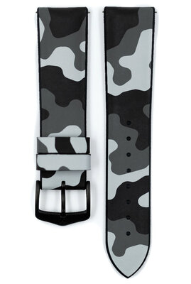 cinturino in caucciù Hirsch John L 0925088030-5, mimetico, caucciù naturale, lunghezza L, Quick Release